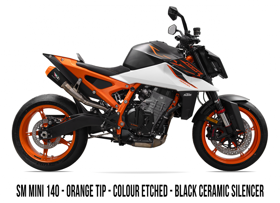 2026 KTM 990 Duke R RS22 DUAL UNDERSEAT BOX DELETE TITANIUM EXHAUST SYSTEM 画像 13