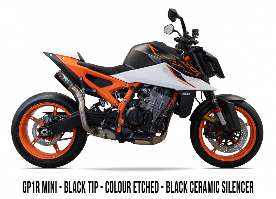 2026 KTM 990 Duke R HI-SLUNG Slip-on TITANIUM EXHAUST SYSTEM 画像 9