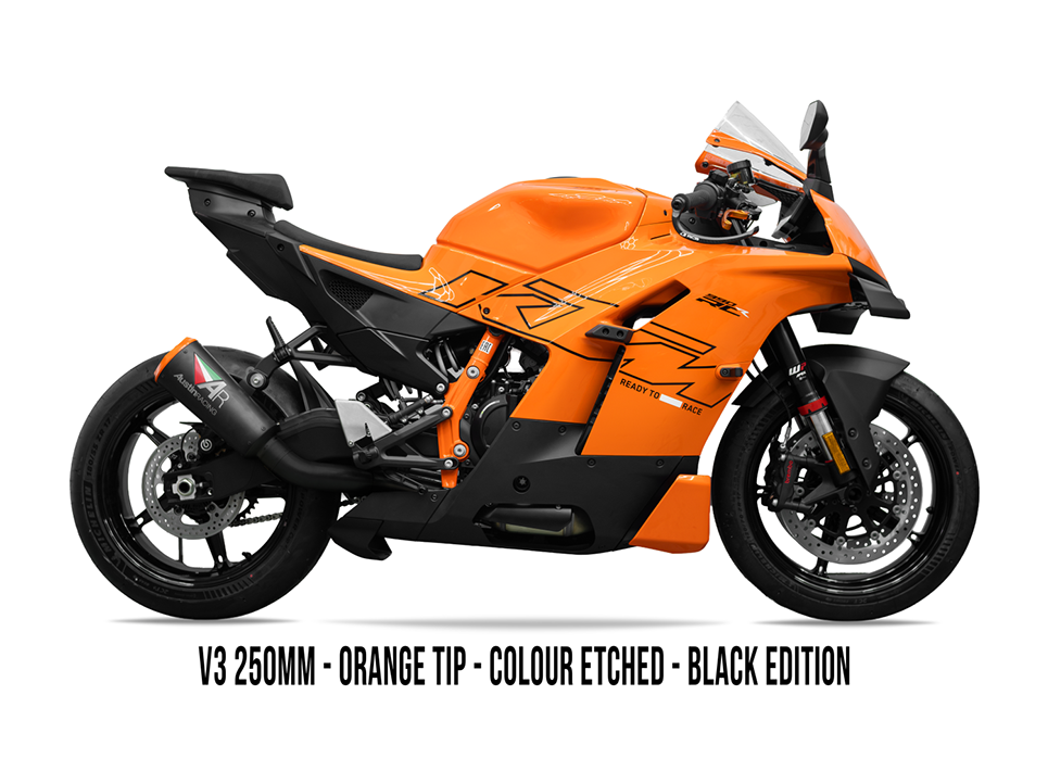 2026 KTM 990 RCR BOX DELETE & FULL TITANIUM BLACK EDITION EXHAUST SYSTEM 画像 4