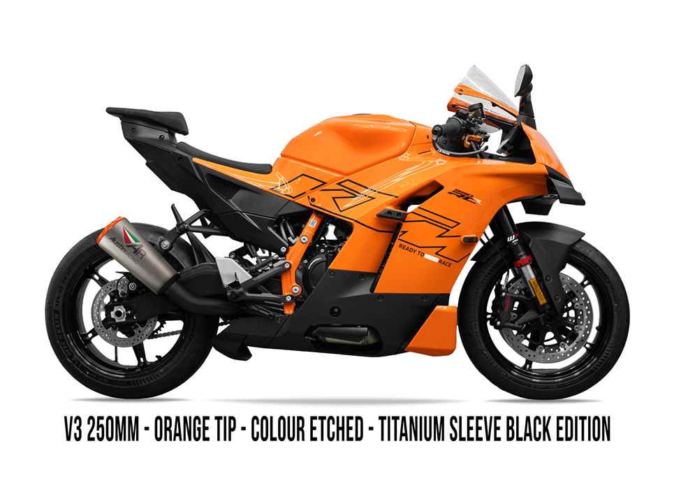 2026 KTM 990 RCR BOX DELETE & FULL TITANIUM BLACK EDITION EXHAUST SYSTEM 画像 3