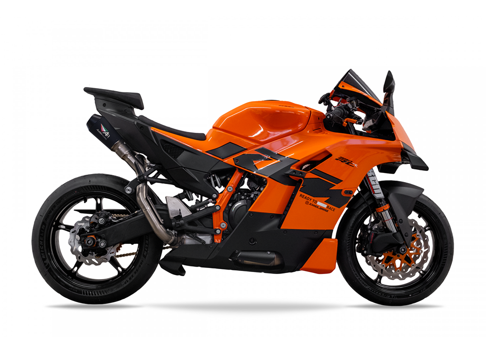 2026 KTM 990 RCR RS22 DUAL UNDERSEAT Slip-on TITANIUM EXHAUST SYSTEM