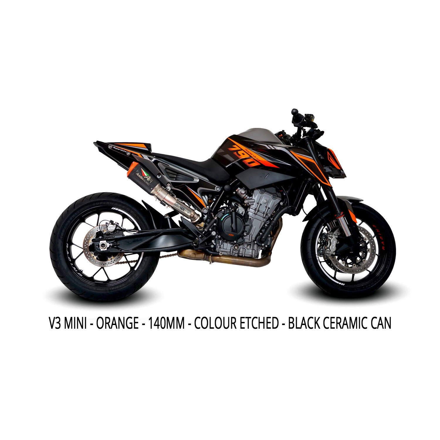 2020-2026 KTM DUKE 890 / 2018-2026 KTM DUKE 790 Hi-Slung Exhaust 画像 2
