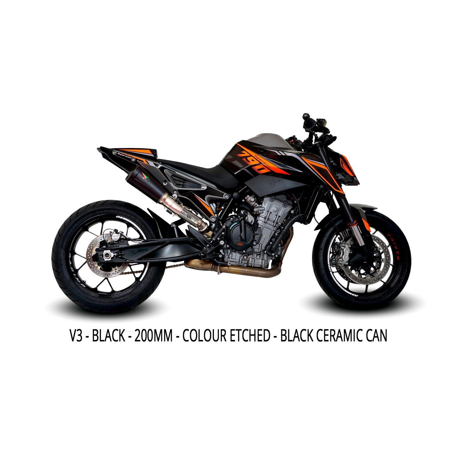 2020-2026 KTM DUKE 890 / 2018-2026 KTM DUKE 790 Hi-Slung Exhaust 画像 4