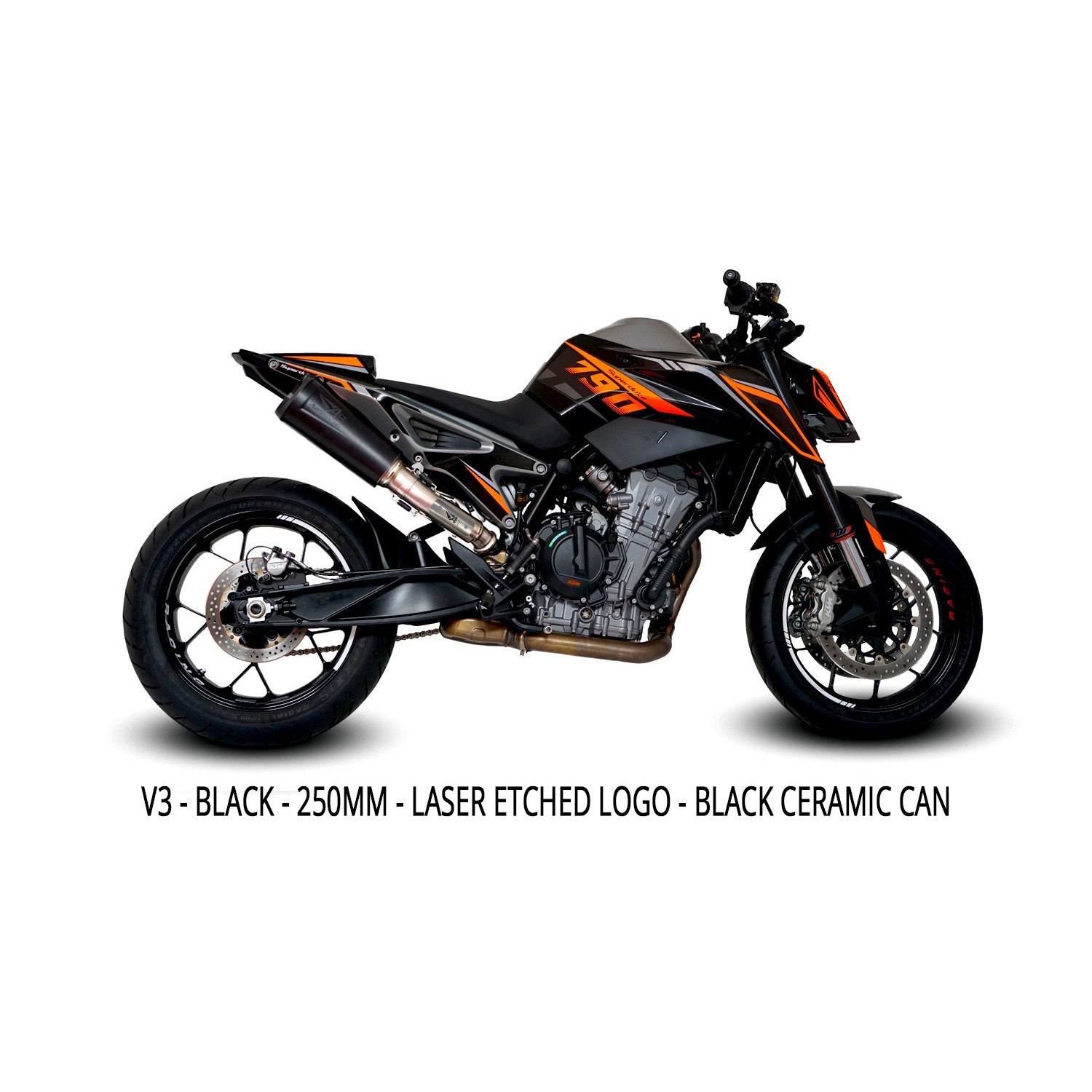 2020-2026 KTM DUKE 890 / 2018-2026 KTM DUKE 790 Hi-Slung Exhaust 画像 5