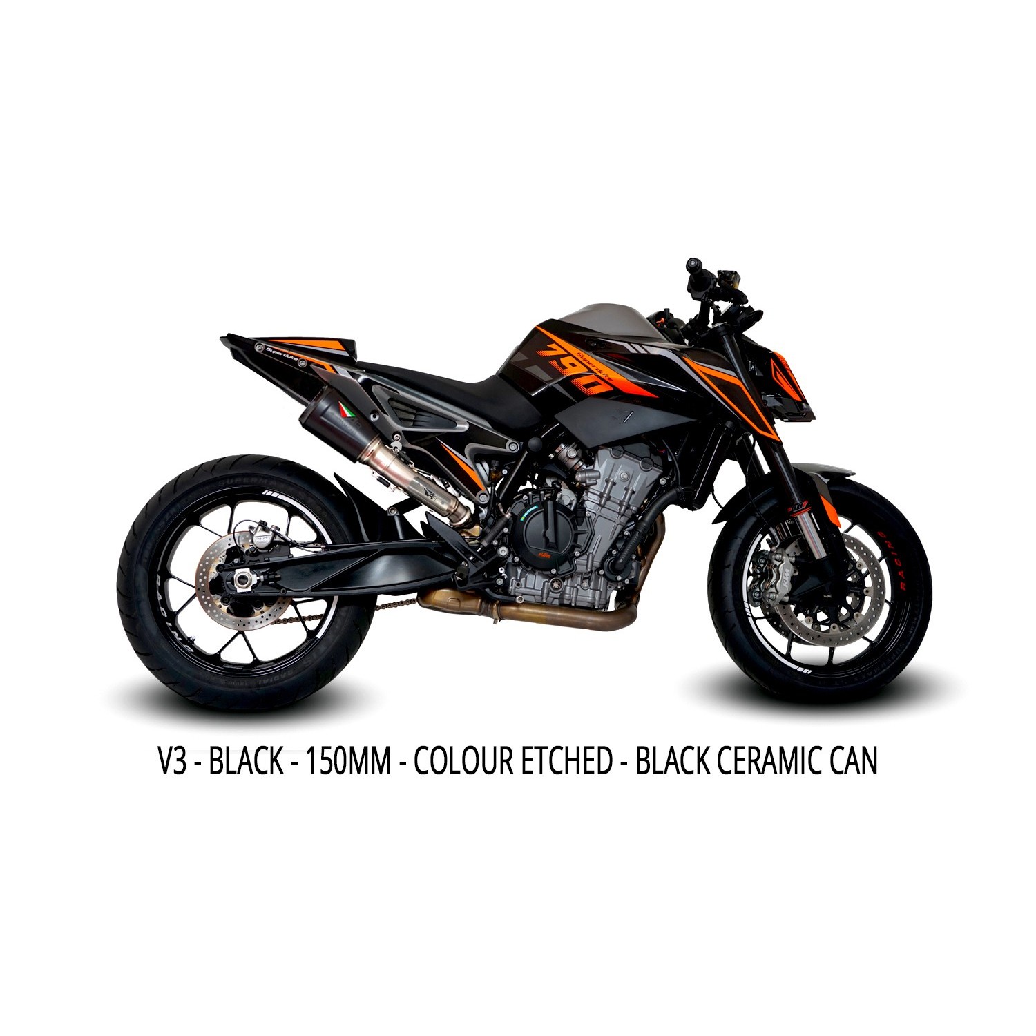 2020-2026 KTM DUKE 890 / 2018-2026 KTM DUKE 790 Hi-Slung Exhaust 画像 6
