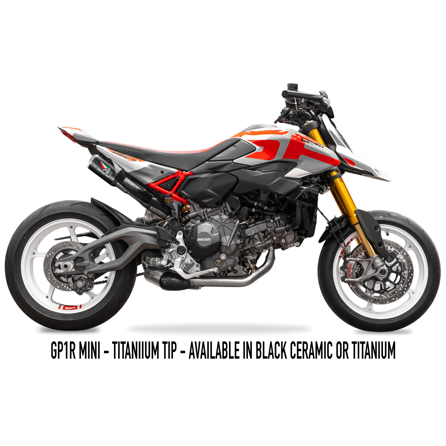 2026 HYPERMOTARD V2/SP 騒音規制対応 TITANIUM Full Exhaust 画像 5