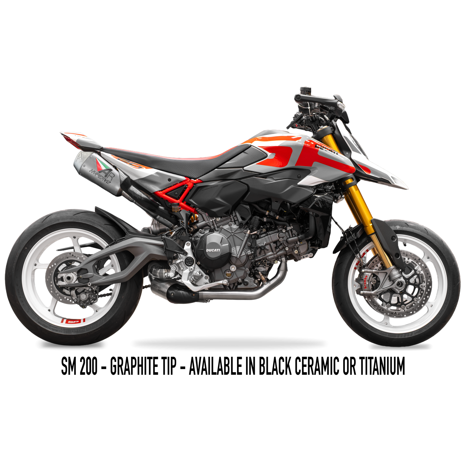 2026 HYPERMOTARD V2/SP 騒音規制対応 TITANIUM Full Exhaust 画像 8