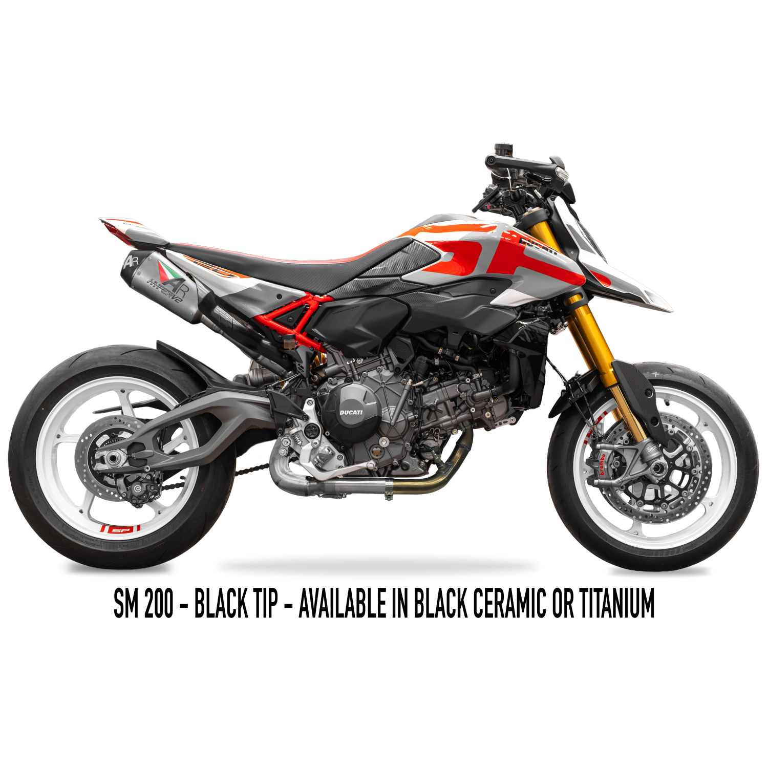 2026 HYPERMOTARD V2/SP RACE TITANIUM Full Exhaust 画像 7